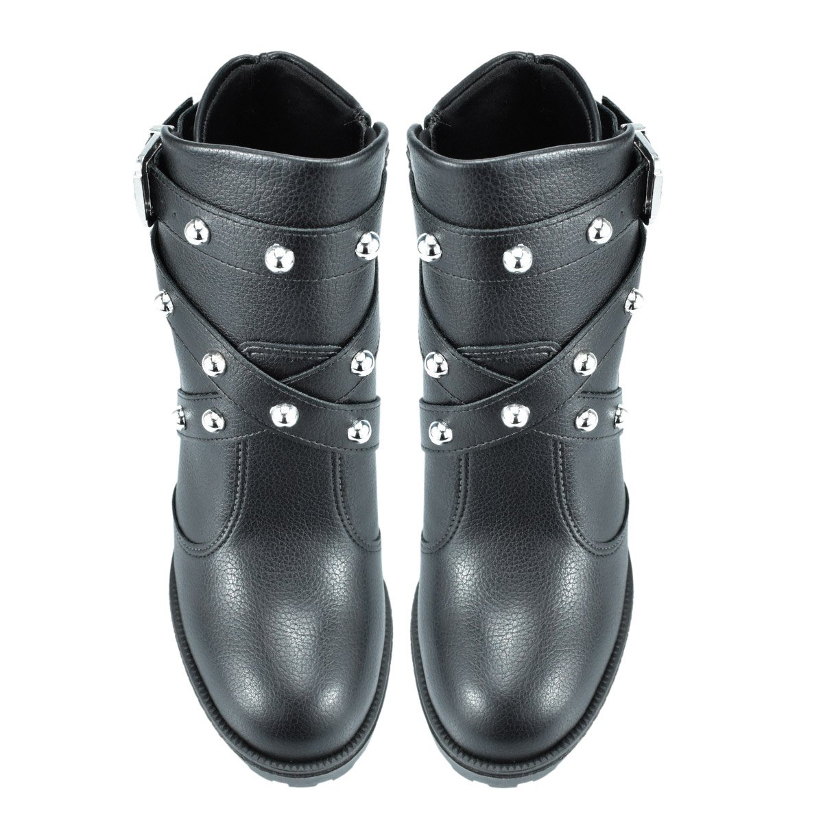 Bota Coturno Feminino Salto Alto Moleca 5325120 Preto 4