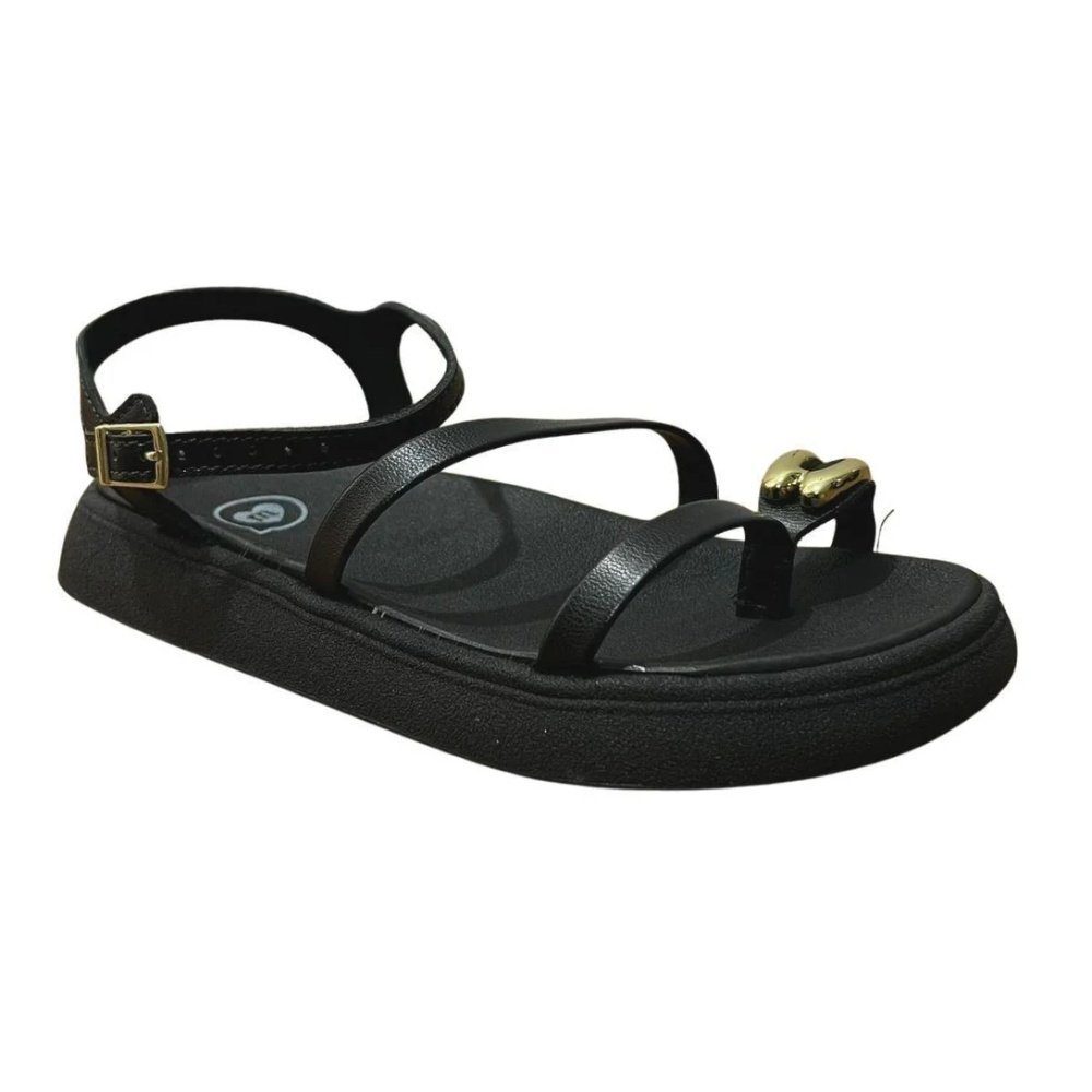 Sandalia Molekinha Infantil Preta Conforto e Estilo