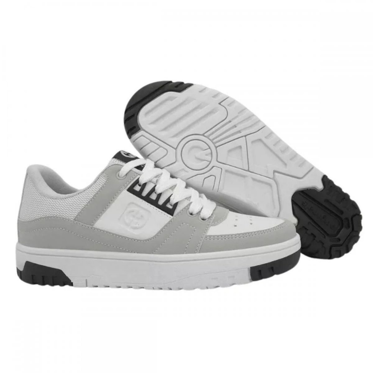 Tenis Masculino Ollie Rocky Design Moderno e Confortavel Gelo/Cinza 3