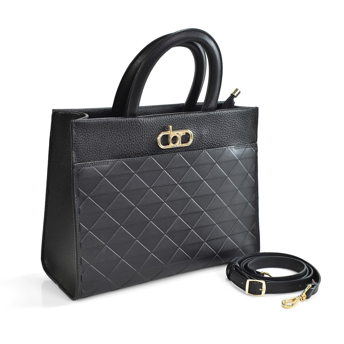 Bolsa Beira Rio Napa Floter Preta Elegancia Moderna Preto 4