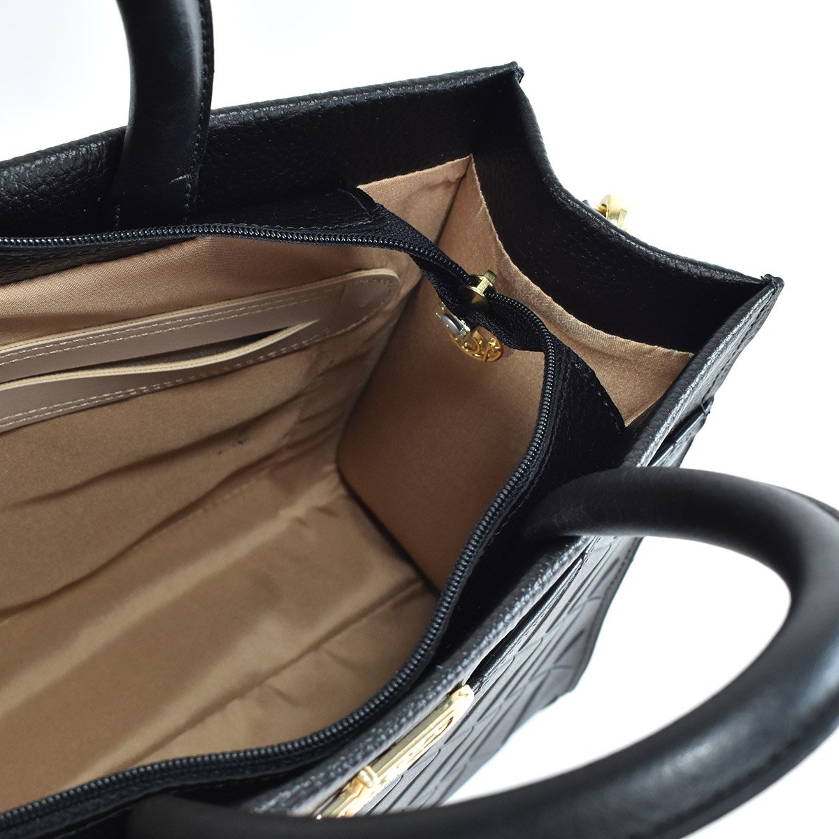 Bolsa Beira Rio Napa Floter Preta Elegancia Moderna Preto 6