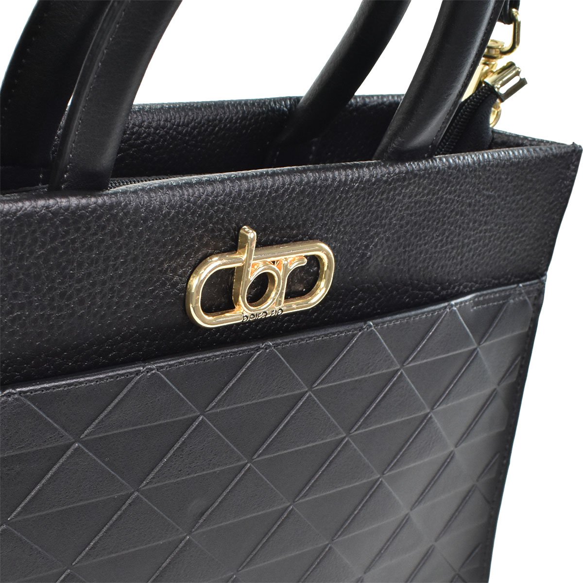 Bolsa Beira Rio Napa Floter Preta Elegancia Moderna Preto 7