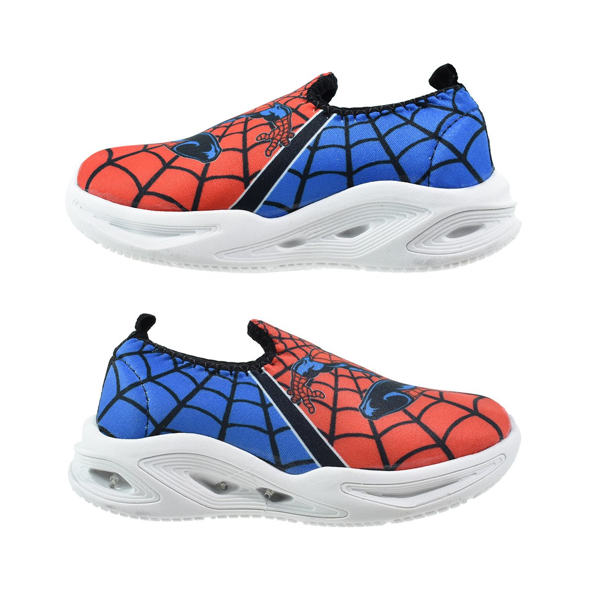 Tenis Infantil Botinho Vermelho com Luz Led Divertido SM523 Vermelho/Azul 5