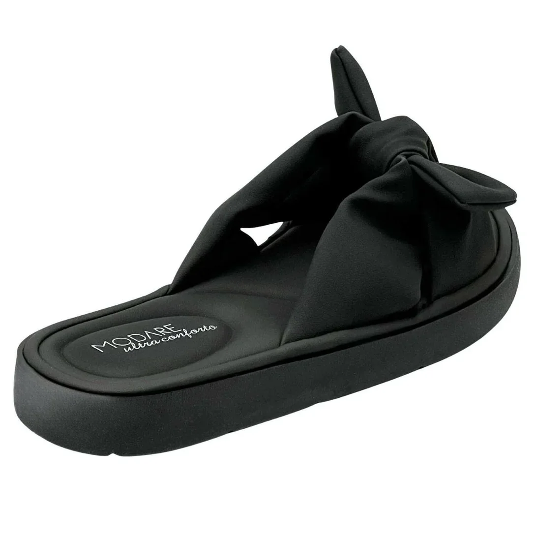 Tamanco Modare Napa Micro Perfurado Elegancia e Conforto Preto 2