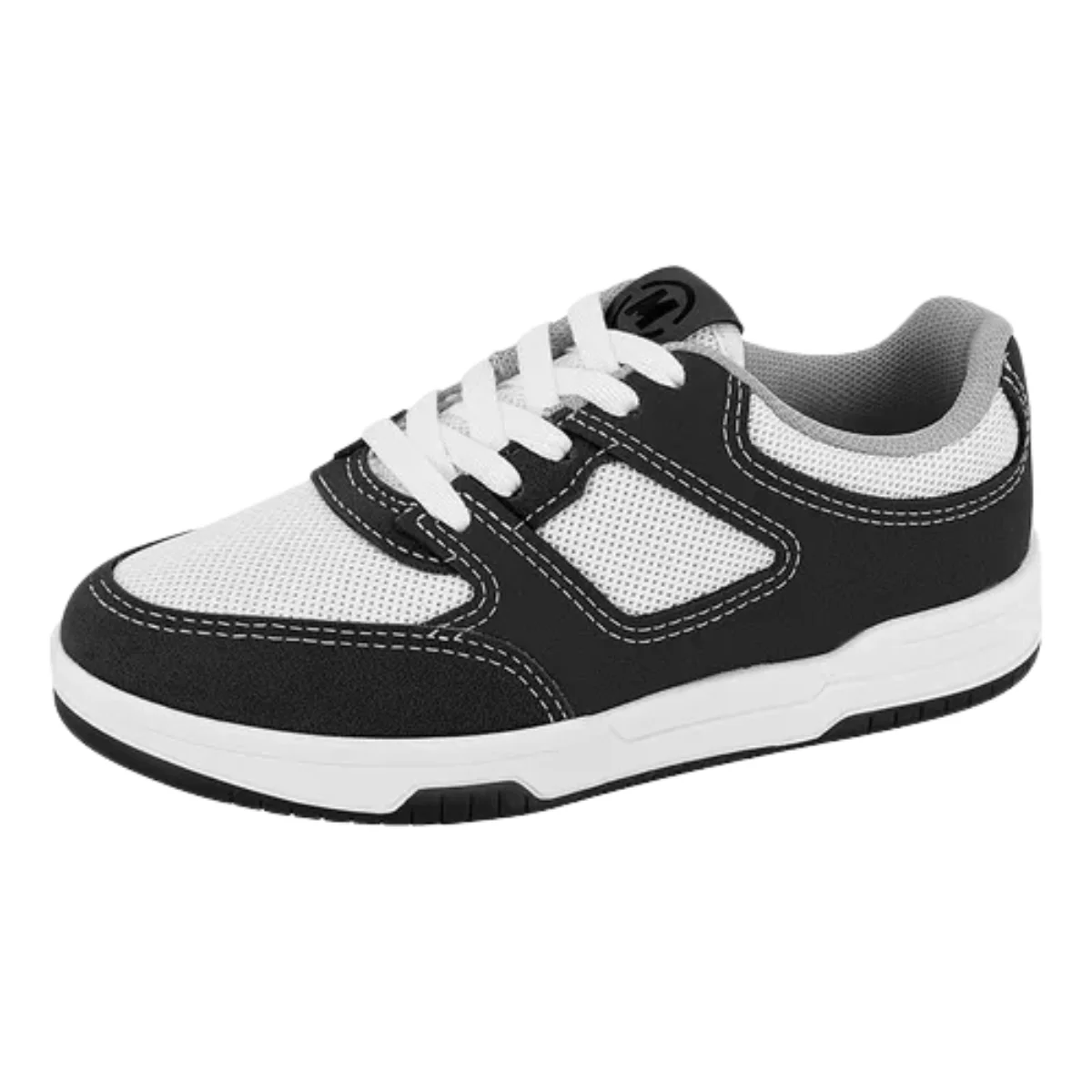 Molekinho Tenis Infantil Branco Preto Conforto Estilo Branco/Preto 2