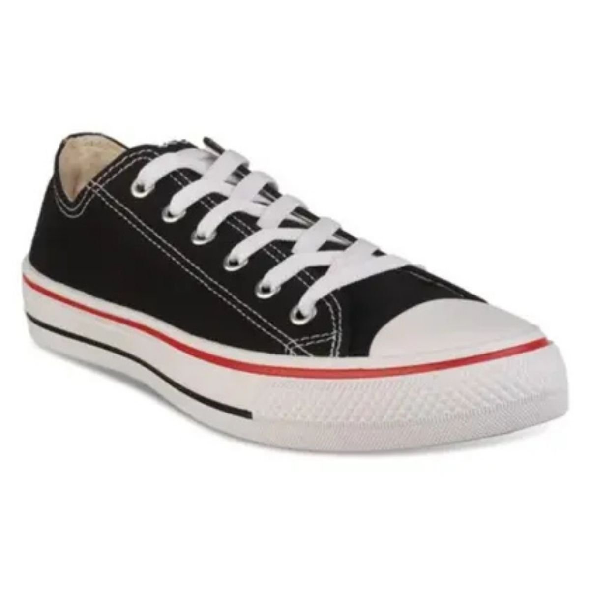 Tenis Masculino Box 200 Preto Vermelho Casual Confortavel