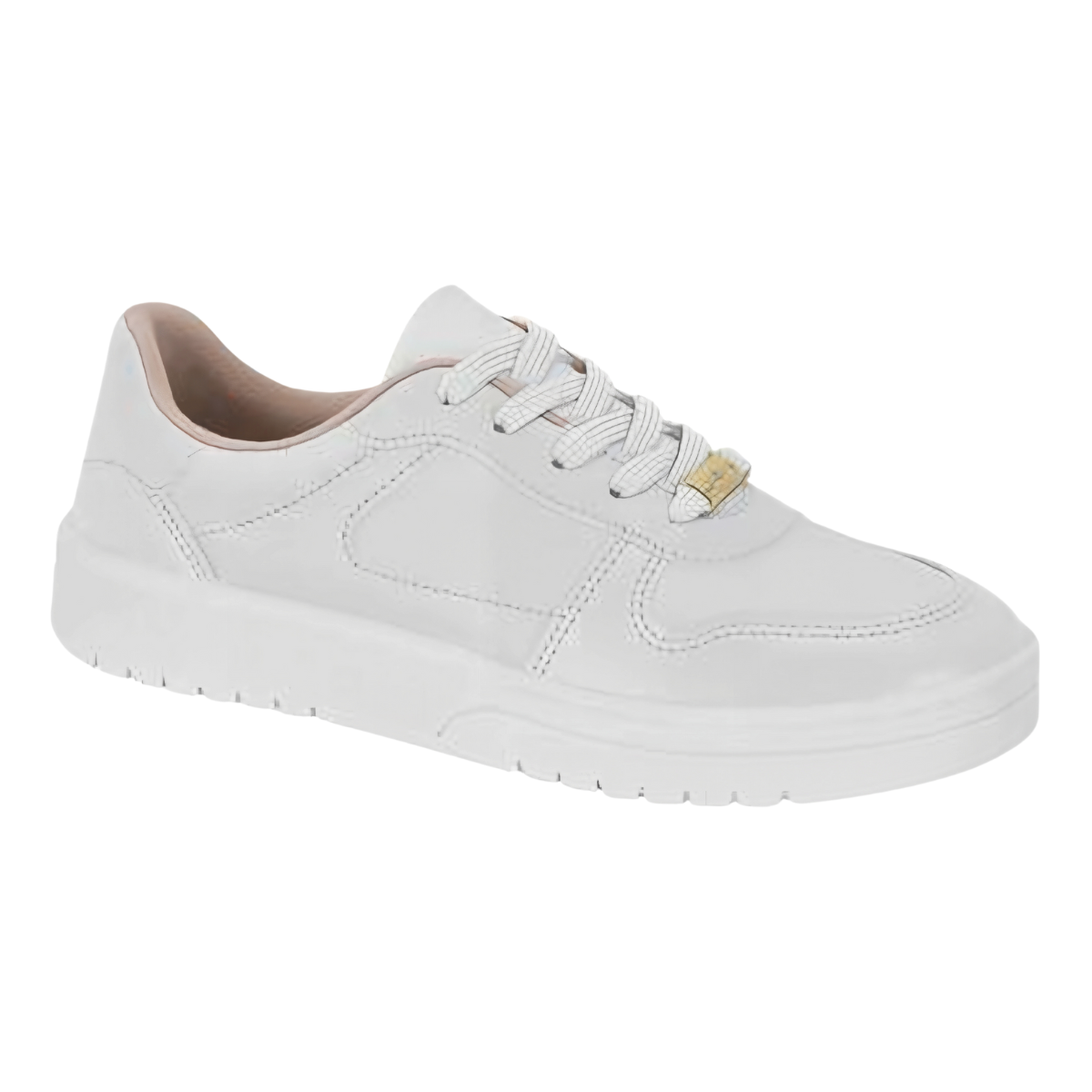 Tenis Feminino Moleca Napa Sardenha Branco Leve Casual