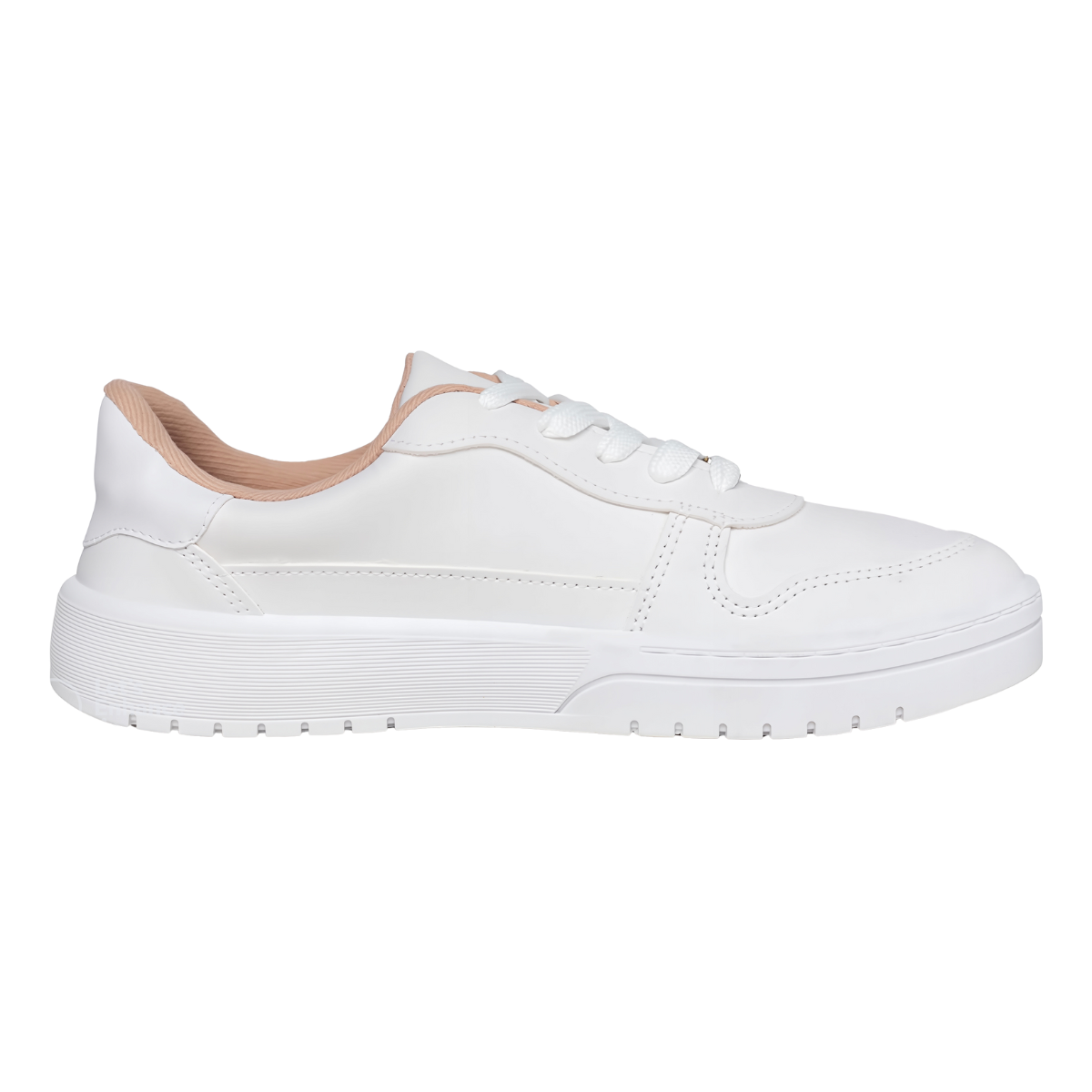 Tenis Feminino Moleca Napa Sardenha Branco Leve Casual Branco 3