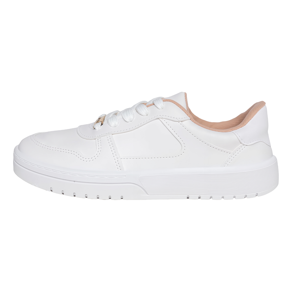 Tenis Feminino Moleca Napa Sardenha Branco Leve Casual Branco 5