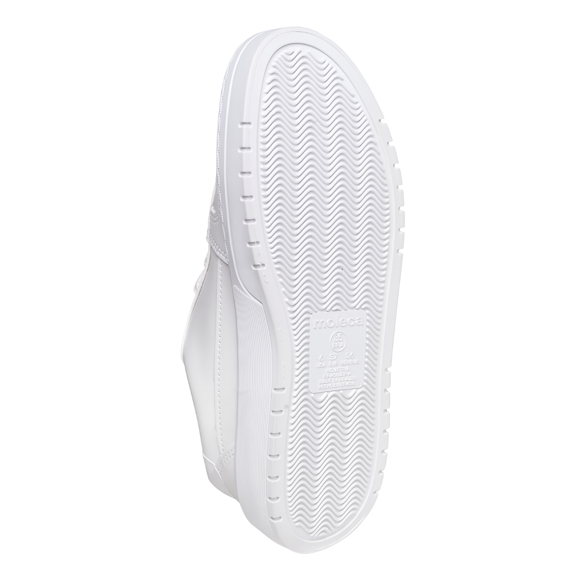 Tenis Feminino Moleca Napa Sardenha Branco Leve Casual Branco 6