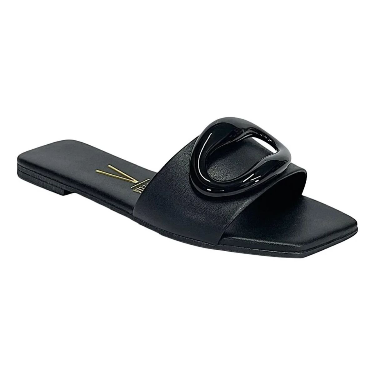 Tamanco Vizzano Preto Slide Flat 6553101 Casual Preto 2