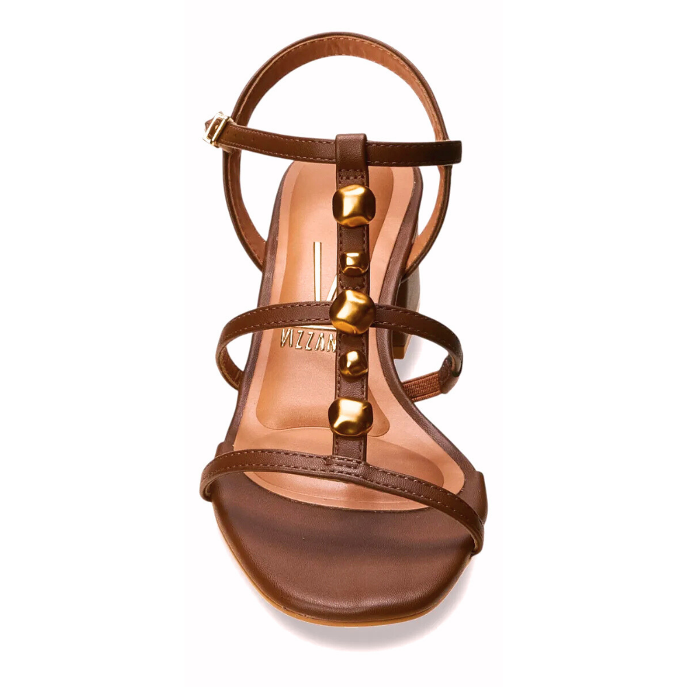 Sandalia Vizzano Salto Bloco Mocca Elegancia Moderna Mocca 7