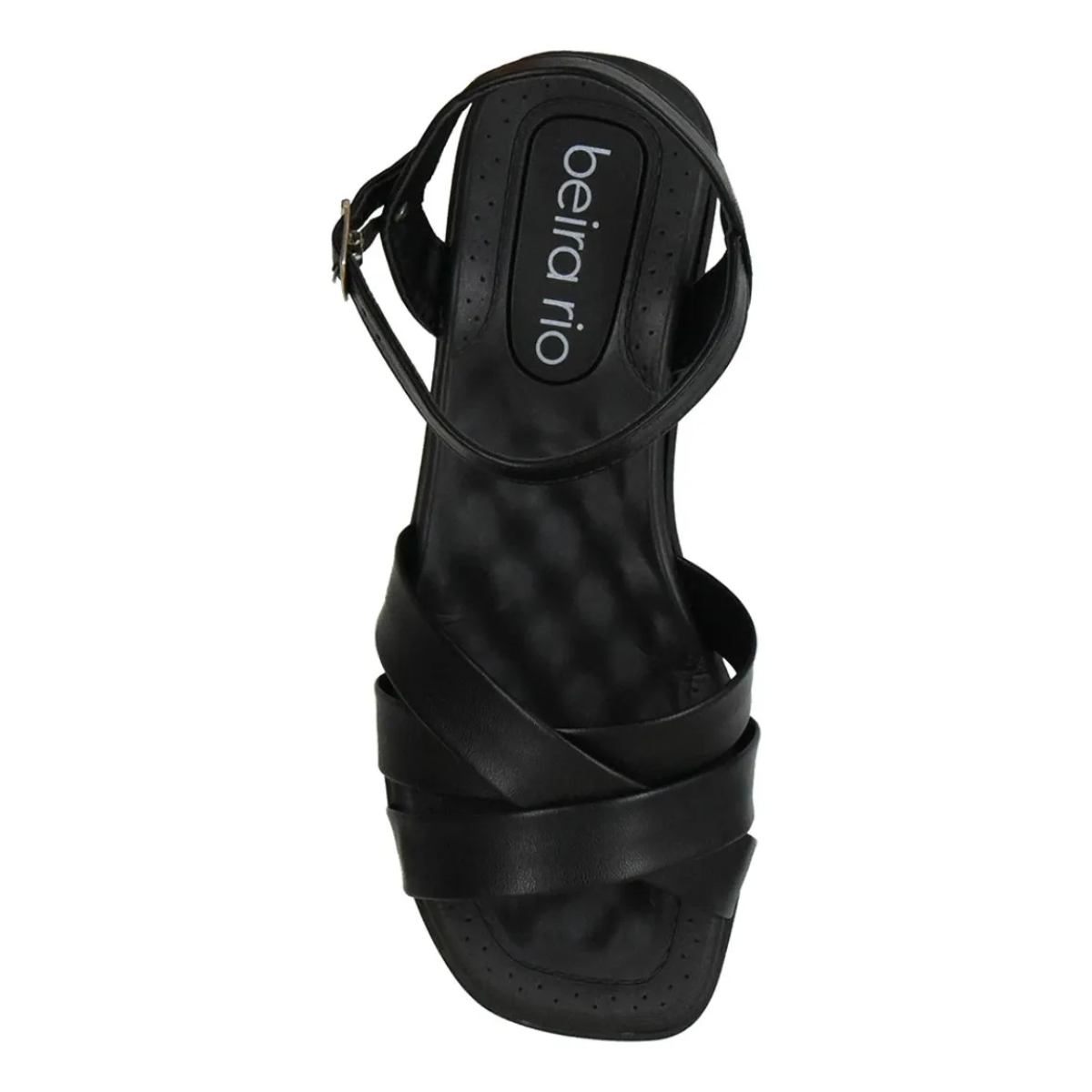 Sandalia Feminina Beira Rio Preto Salto Baixo Confortavel 8527111 Preto 3