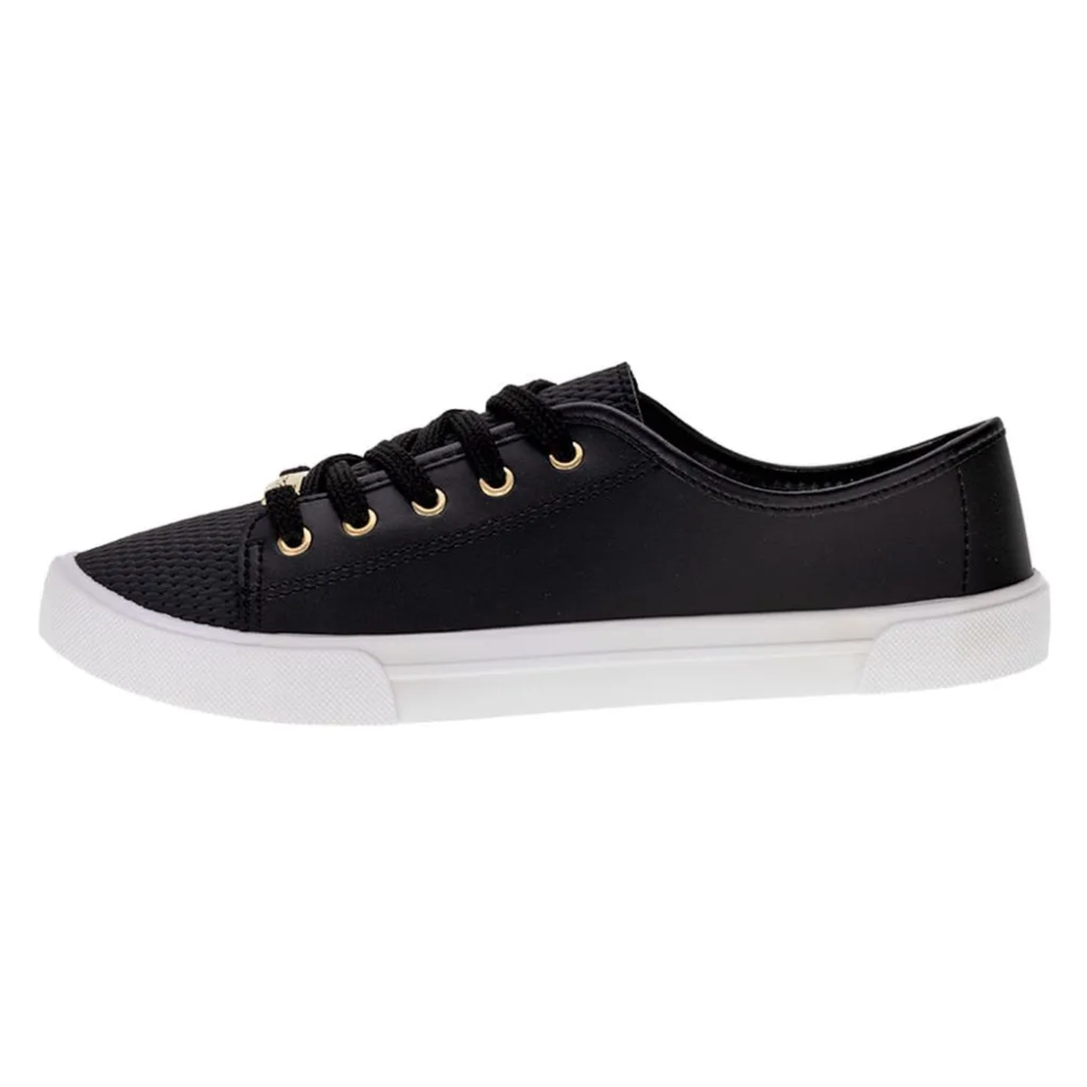 Tenis Moleca Dalia Napa Leve e Confortavel 5296510 Preto 2