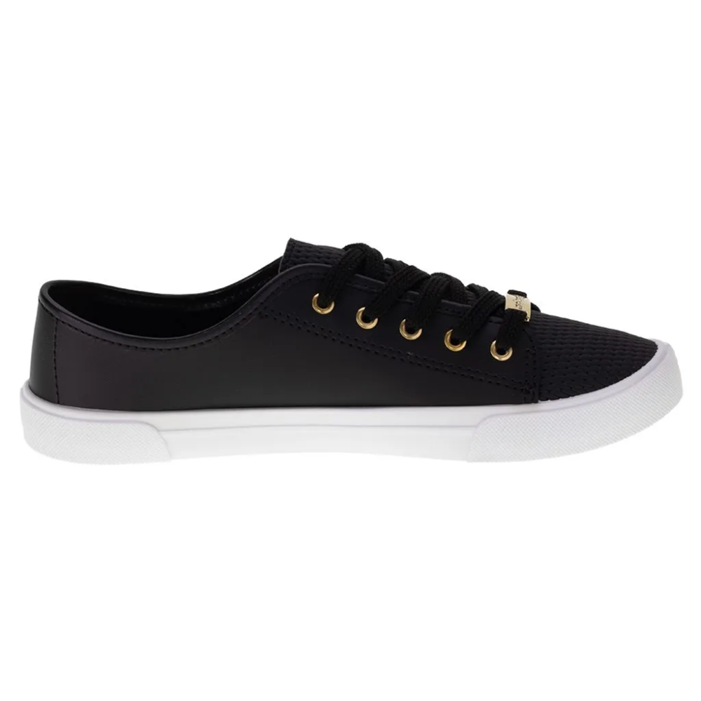 Tenis Moleca Dalia Napa Leve e Confortavel 5296510 Preto 4