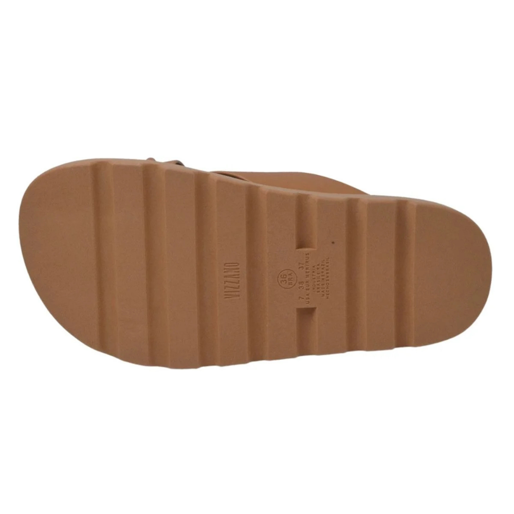 VIZZANO Tamanco Rasteira Camel Conforto e Estilo Marrom 6