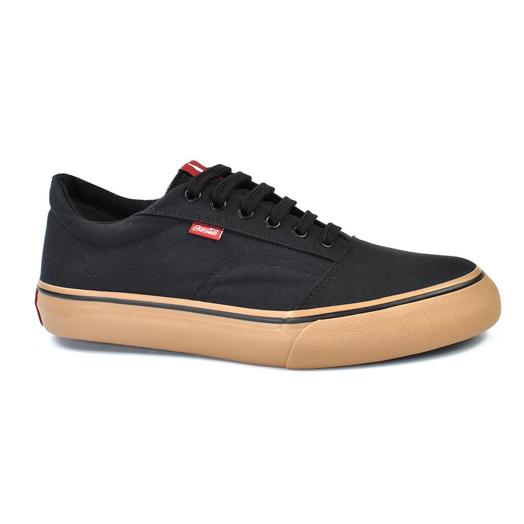 Tenis Coca-cola Surplay Canvas Preto Marrom CC2400