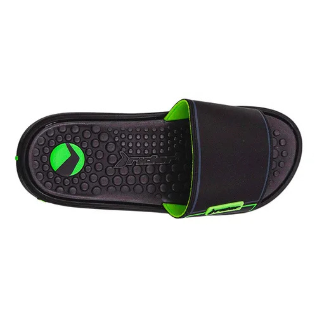 Chinelo Rider Infantil Pump Slide Preto Verde Cinza 11784 Preto/Verde 3