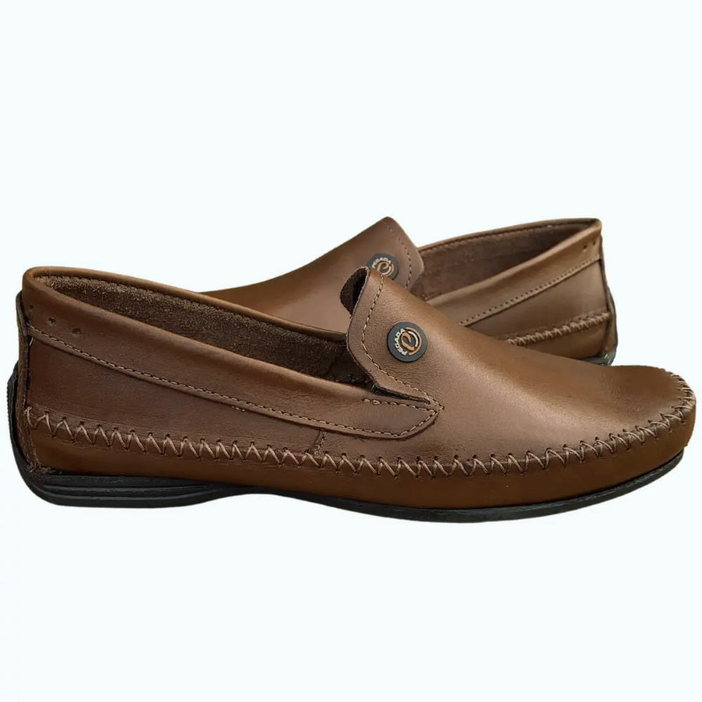 Sapatilha Mocassim Masculino Pegada Conforto Marrom 140771 Pinhão 4