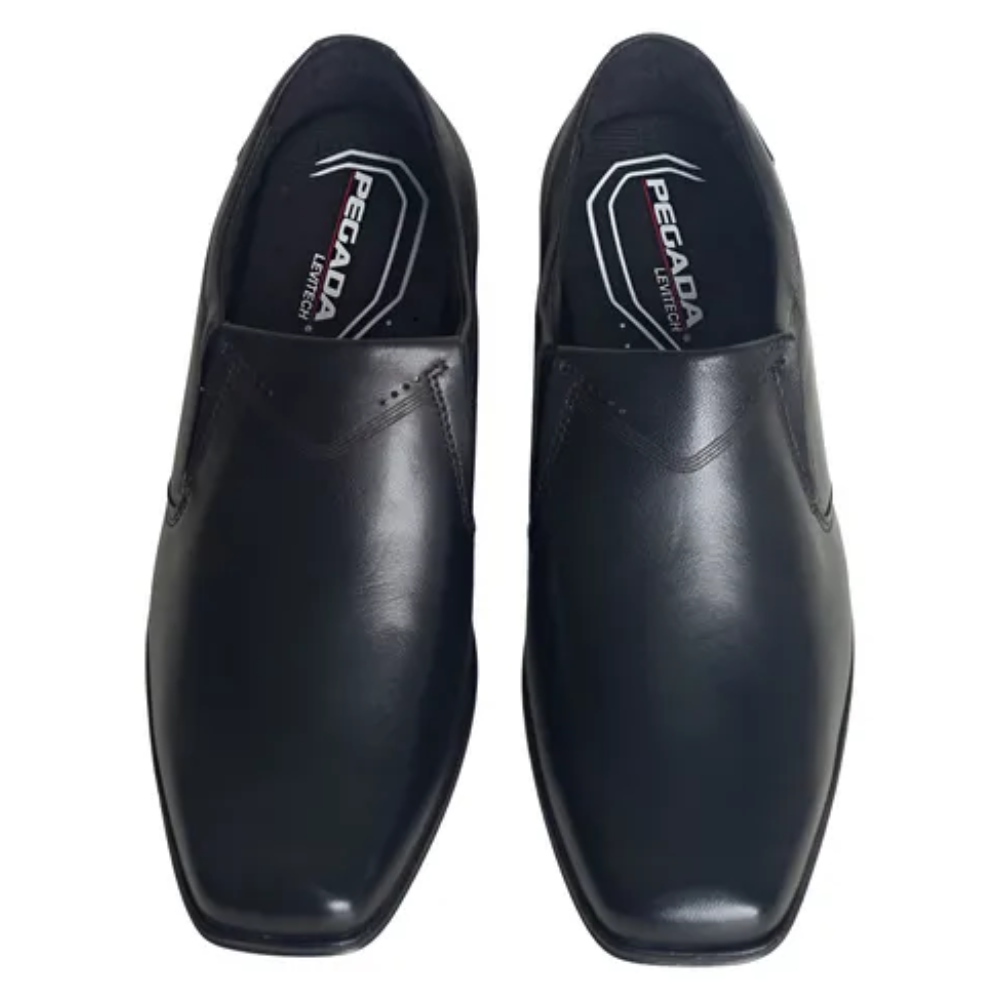 Sapato Masculino Pegada Social Couro Preto Levitech 122318 Preto 5