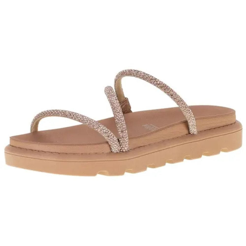 Papete Feminino Vizzano Ouro Rosado Pedraria Casual Ouro/Rosado 3