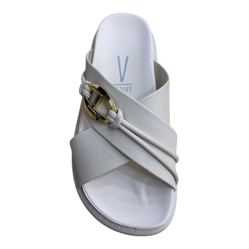 VIZZANO Tamanco Rasteira Branco Off Elegancia Casual Off White 6