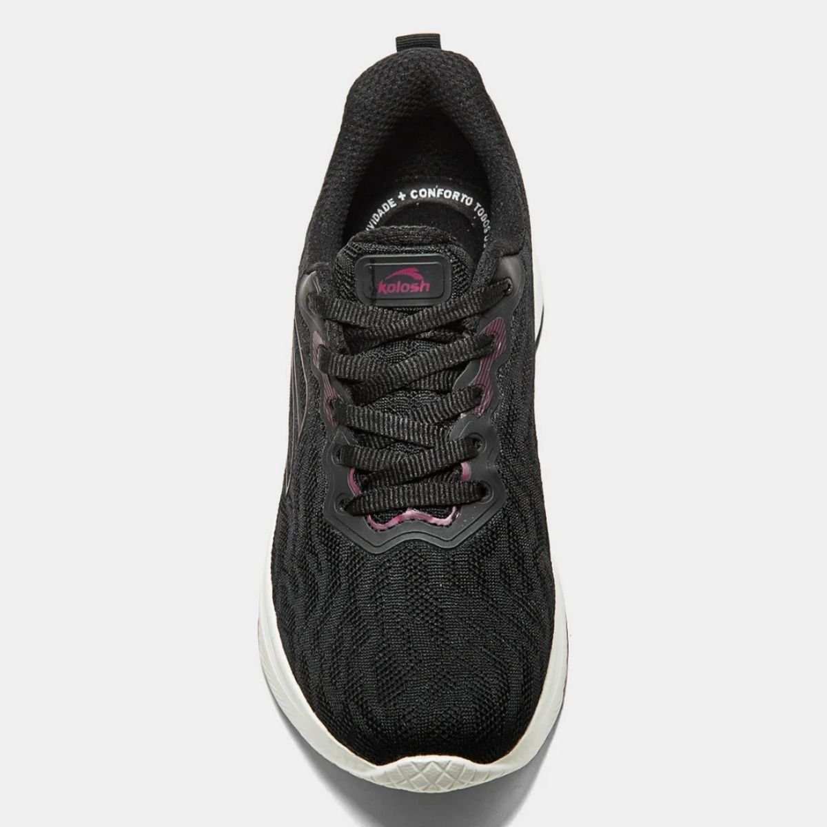 Kolosh Preto Tenis Feminino Leve Flexivel e Estiloso E0202  Preto 4