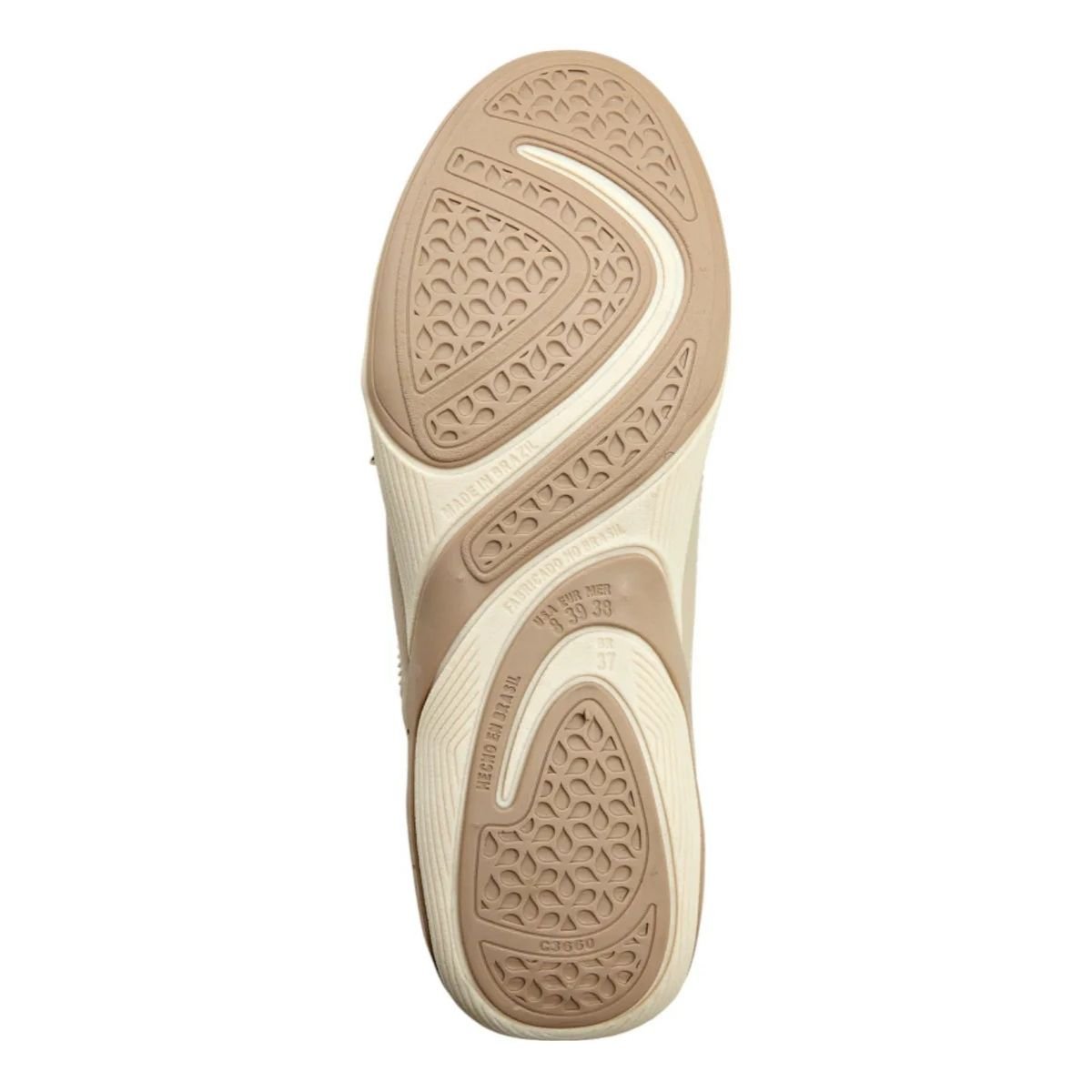 Tenis Feminino Kolosh com Ziper Lateral Pratico Confortavel Bege 4