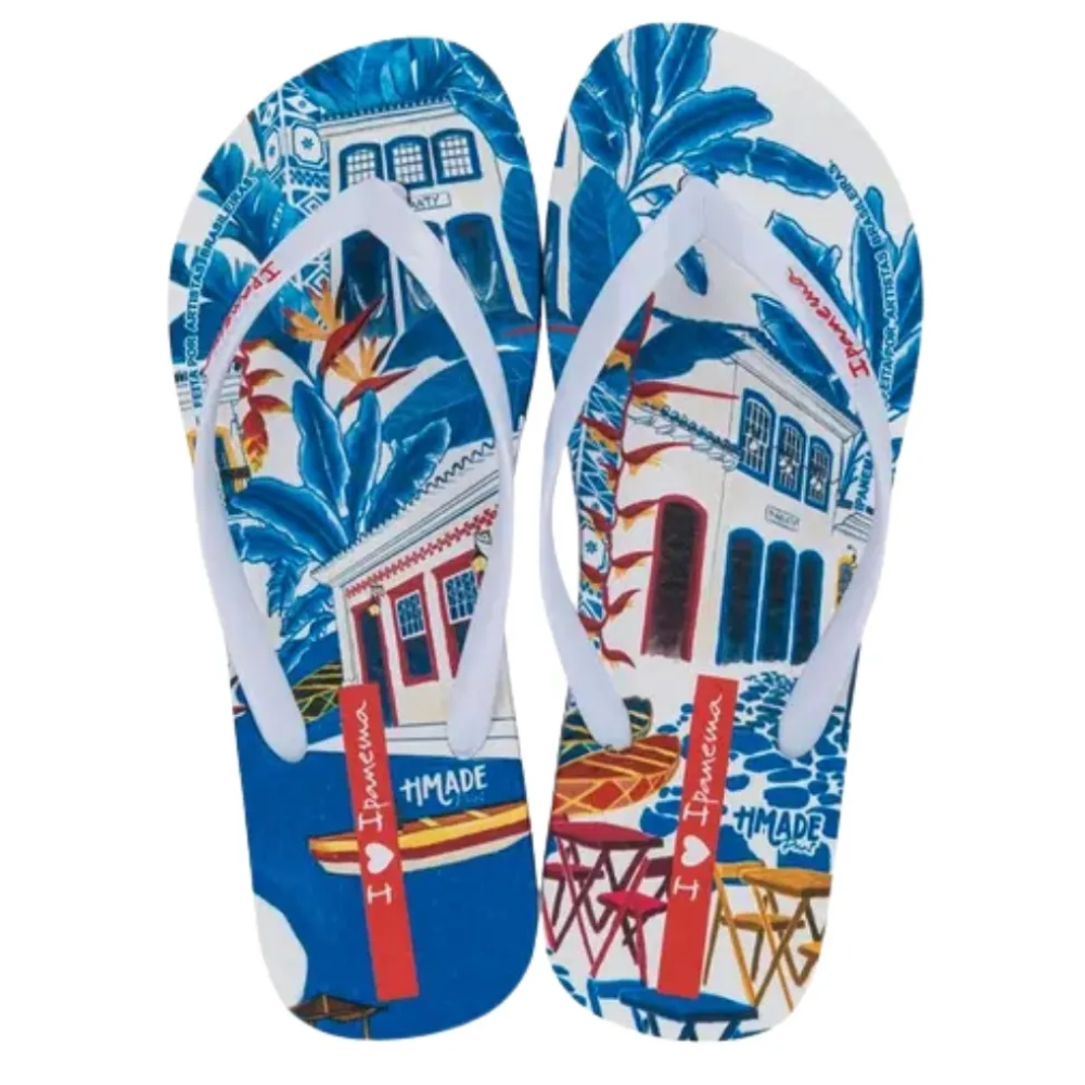 Chinelo Feminino Ipanema Paisagem Estilo Tropical