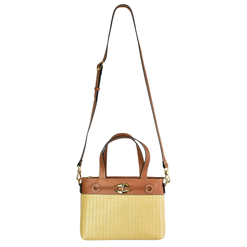 Bolsa Feminina Vizzano Tiracolo Camel Natural Original