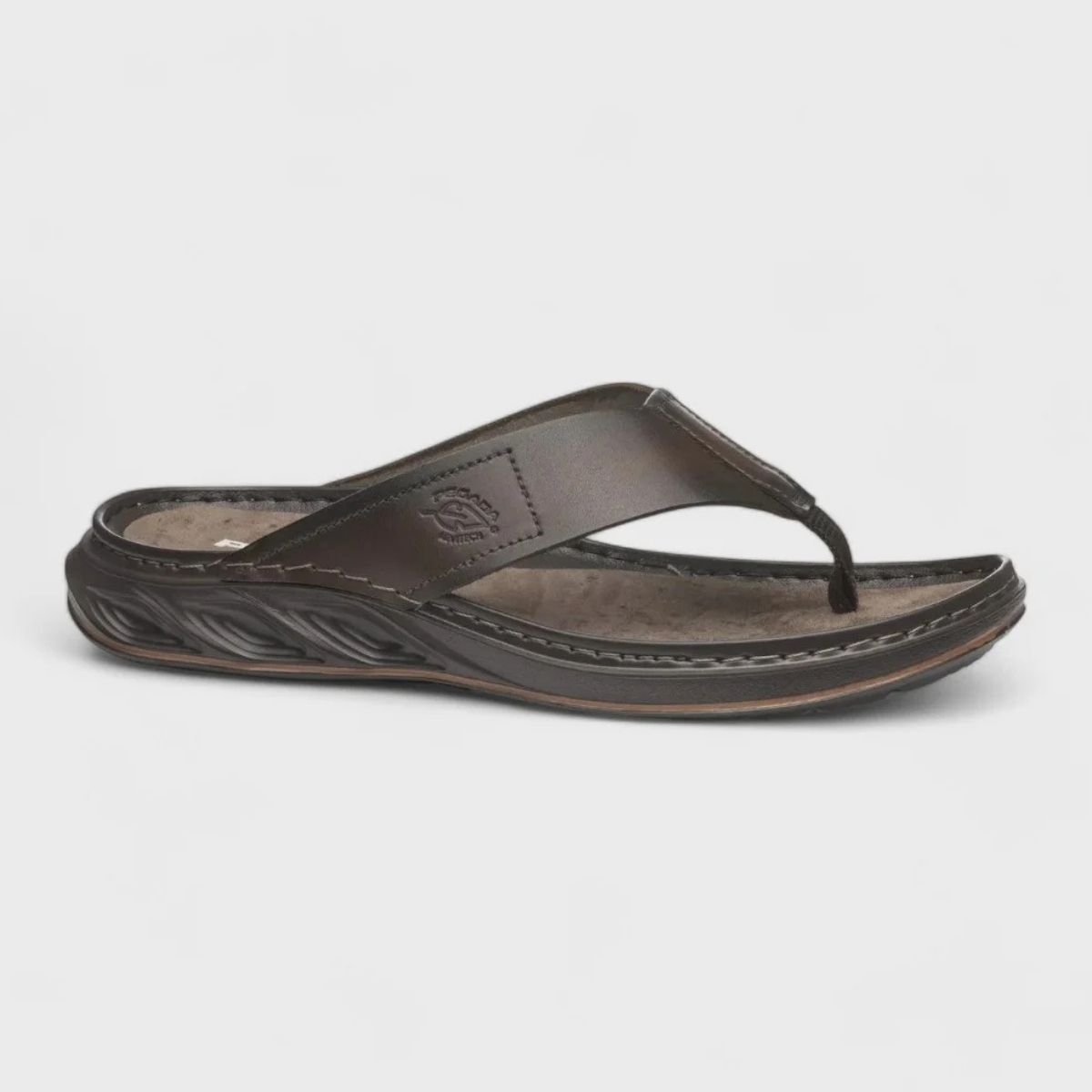 Sandalia Masculina Pegada Couro Design Moderno Cravo 134103 Cravo 2