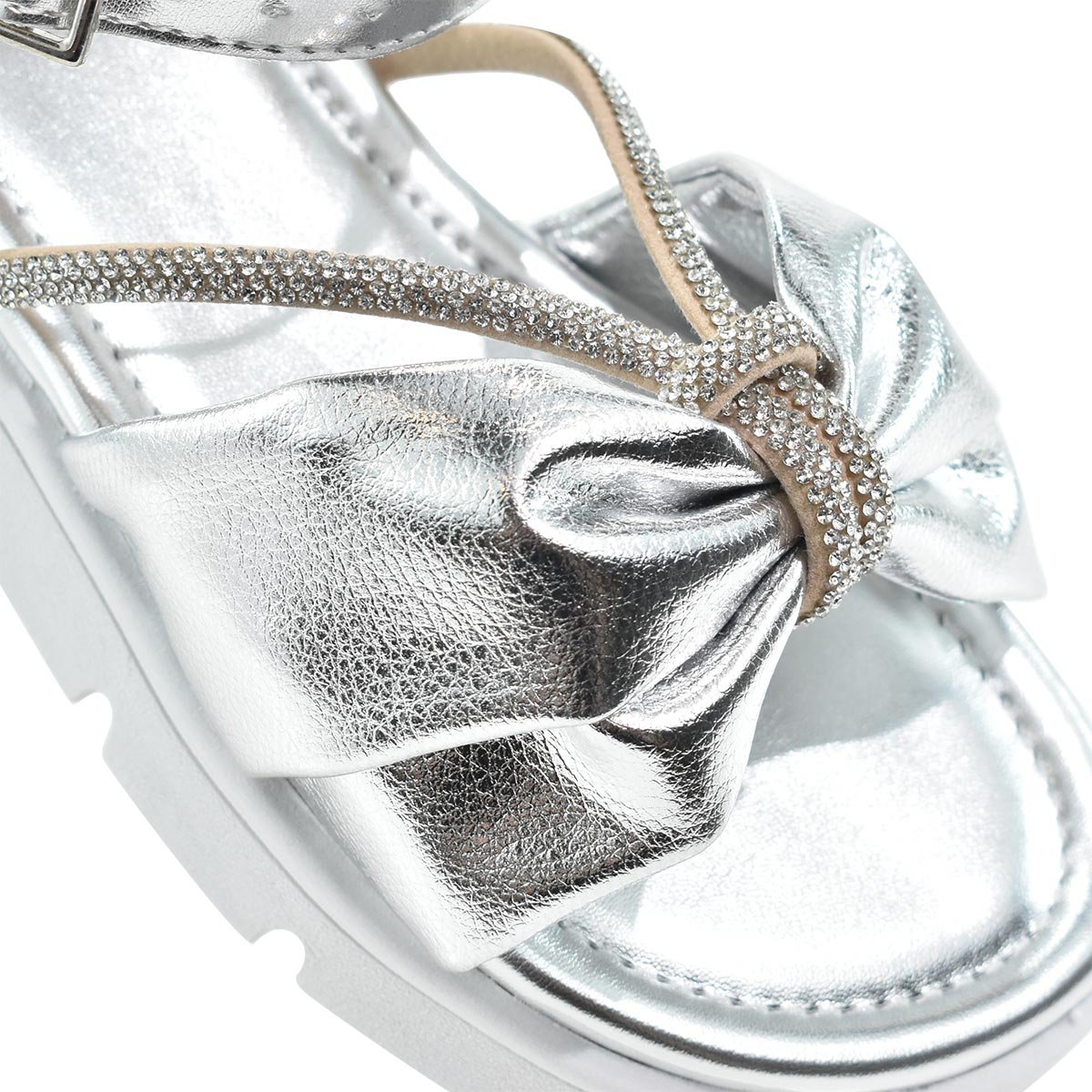 Sandalia Infantil Lalilu Prata Ajustavel Confortavel Menina Prata 5