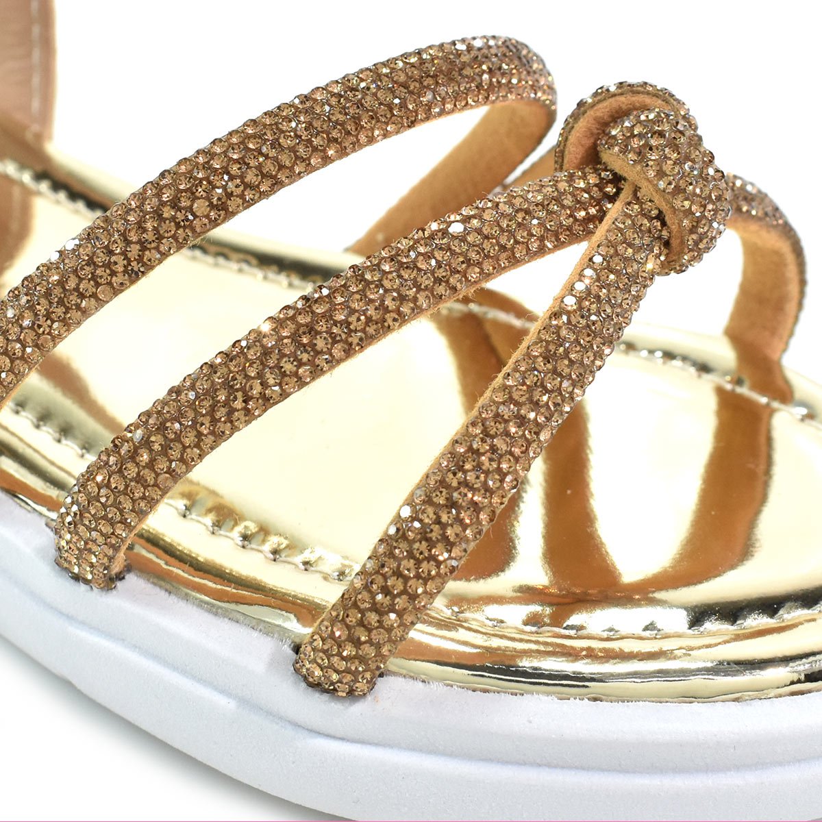 Sandalia Infantil Lalilu Specchio Ouro Ajustavel Facil Calce Dourado 5