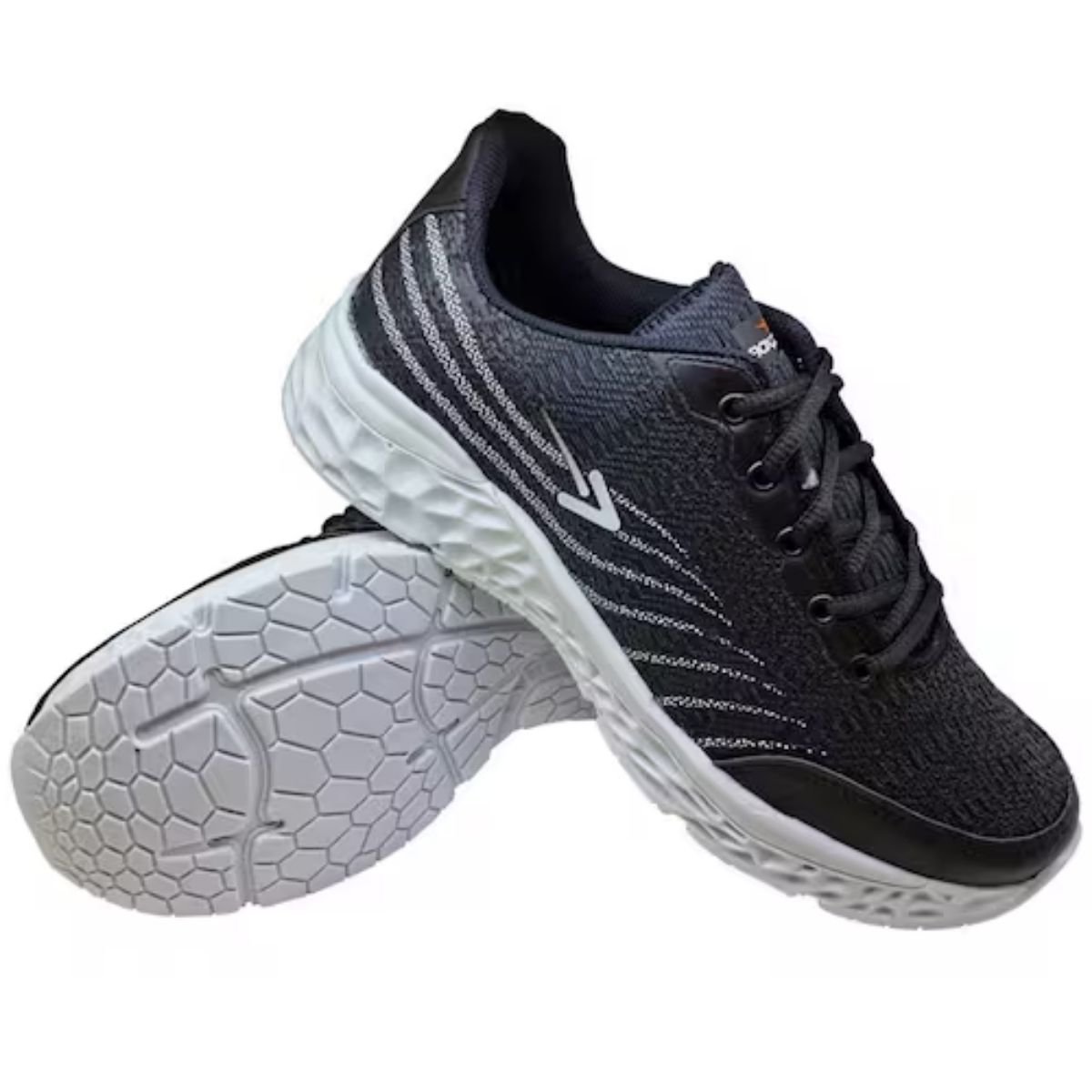 Tenis Masculino Box 200 Confortavel Preto Branco Lancamento Preto/Branco 3