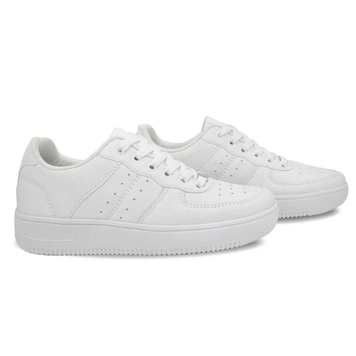 Ollie Kings Tenis Masculino Branco Confortavel Estilo Diario