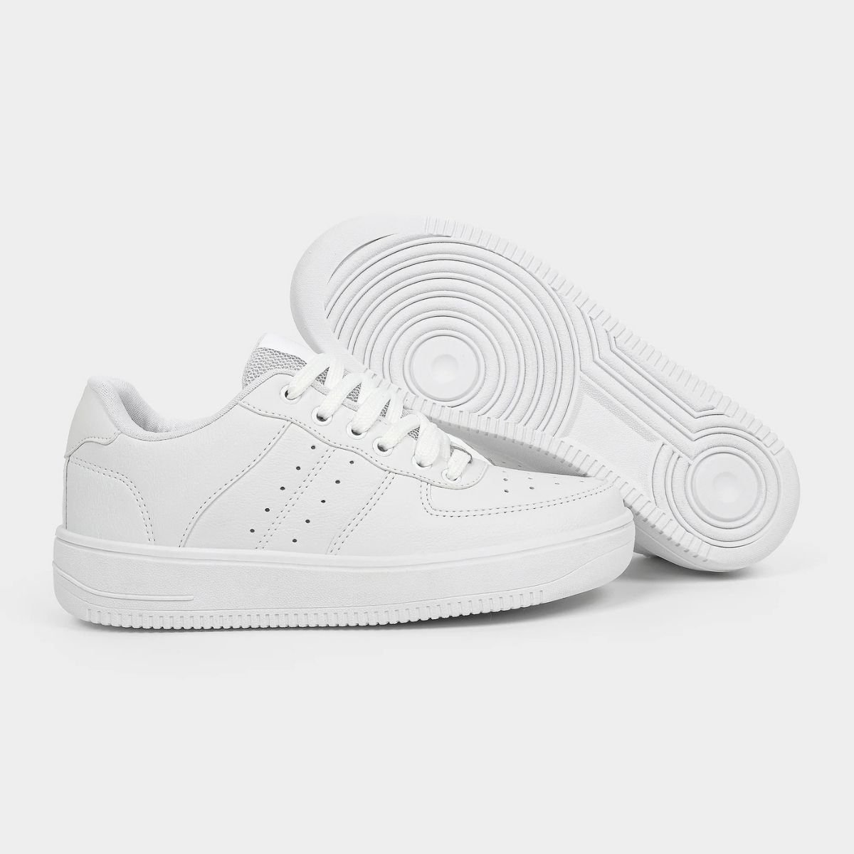 Ollie Kings Tenis Masculino Branco Confortavel Estilo Diario Branco 4