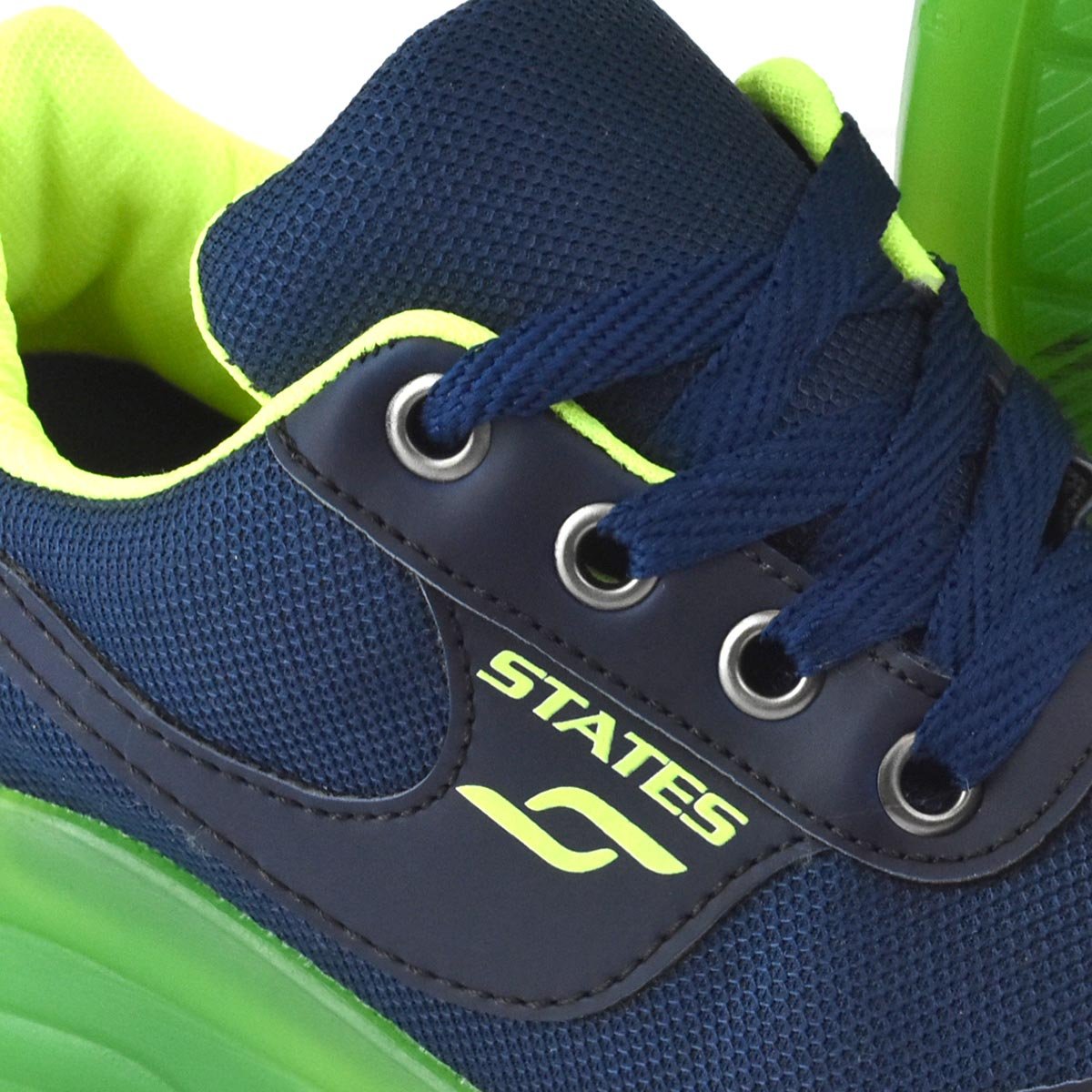 Tenis Botinho Meninos Rodinha Removivel Patins Azul Verde Azul Marinho/Verde 6