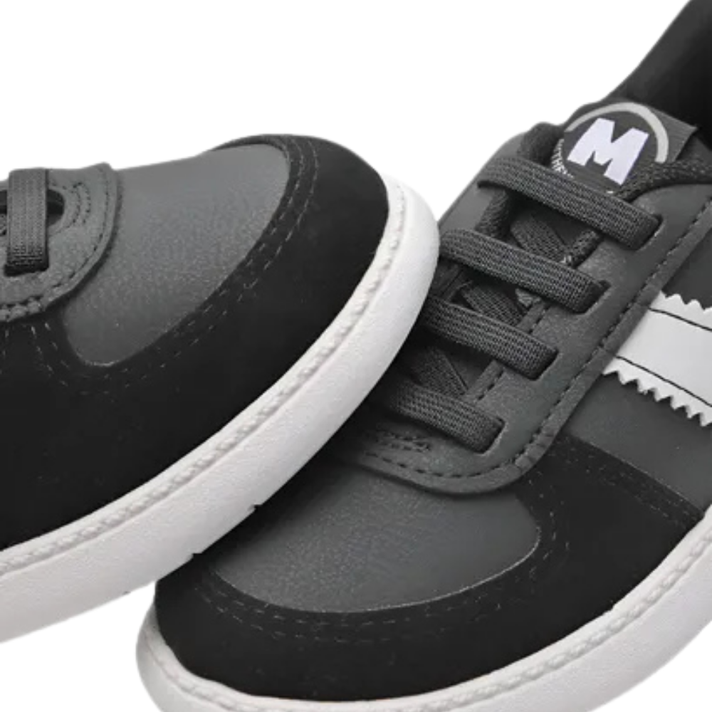 Tenis Infantil Molekinho Masculino Casual Preto Branco Preto/Branco 3