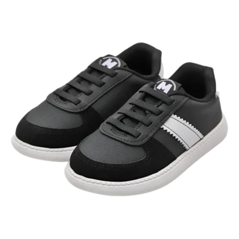 Tenis Infantil Molekinho Masculino Casual Preto Branco Preto/Branco 4