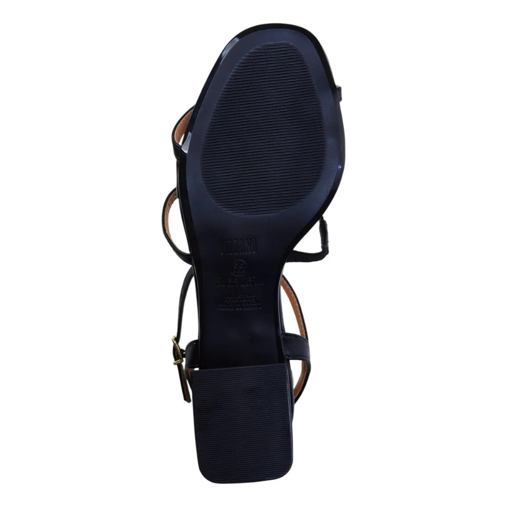 VIZZANO Sandalia Pelica Preta Elegancia e Conforto Preto 3