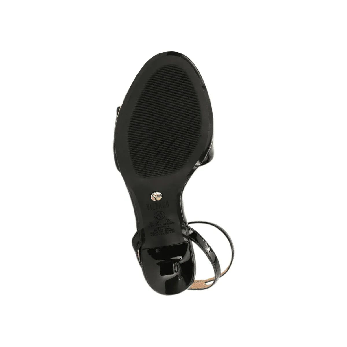Sandalia Feminino Vizzano Verniz Preto Classico 6552101 Preto 6