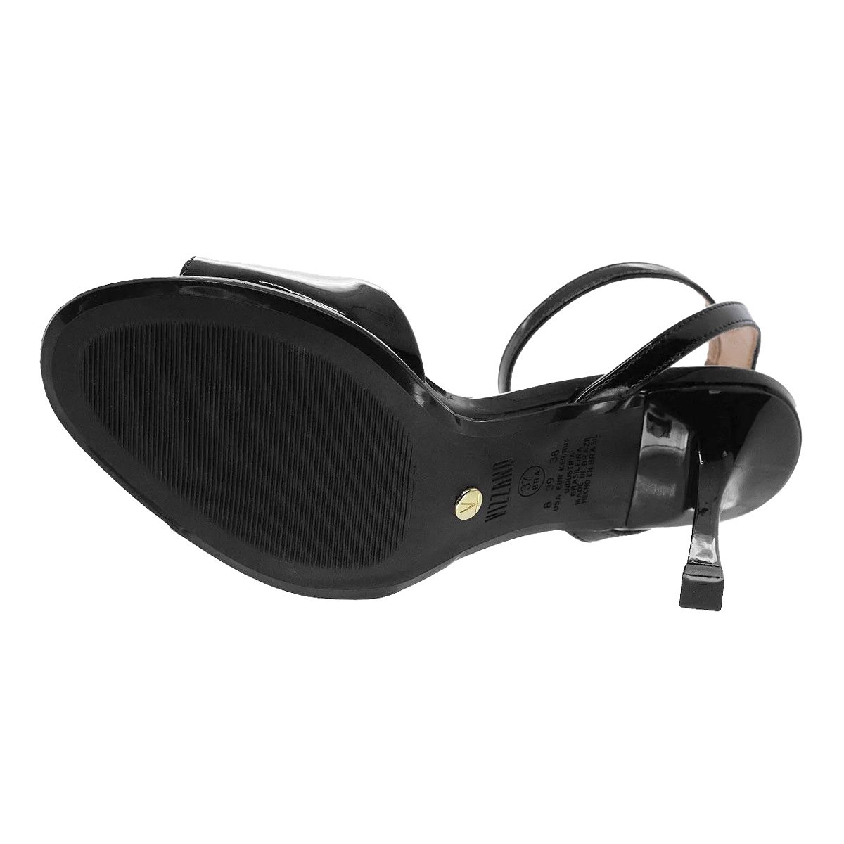 Sandalia Feminino Vizzano Verniz Preto Classico 6552101 Preto 4
