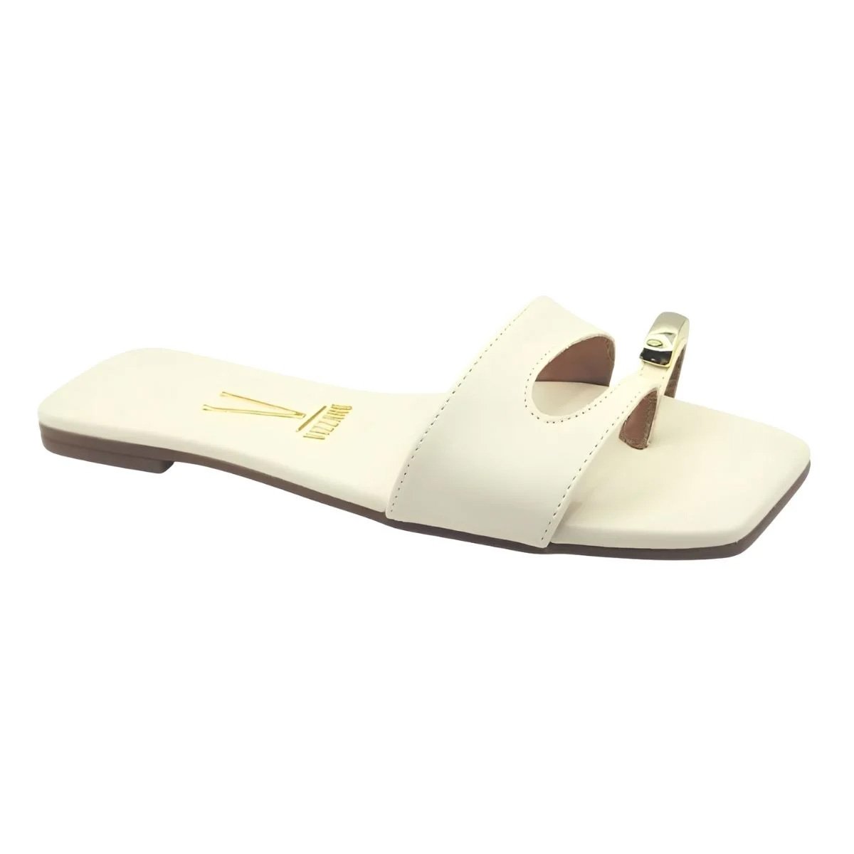 Tamanco Vizzano Feminino Off White  Estilo e Brilho 