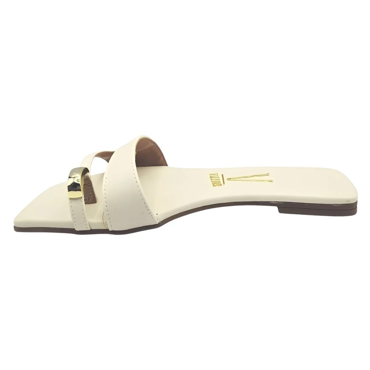 Tamanco Vizzano Feminino Off White  Estilo e Brilho  Off White 4