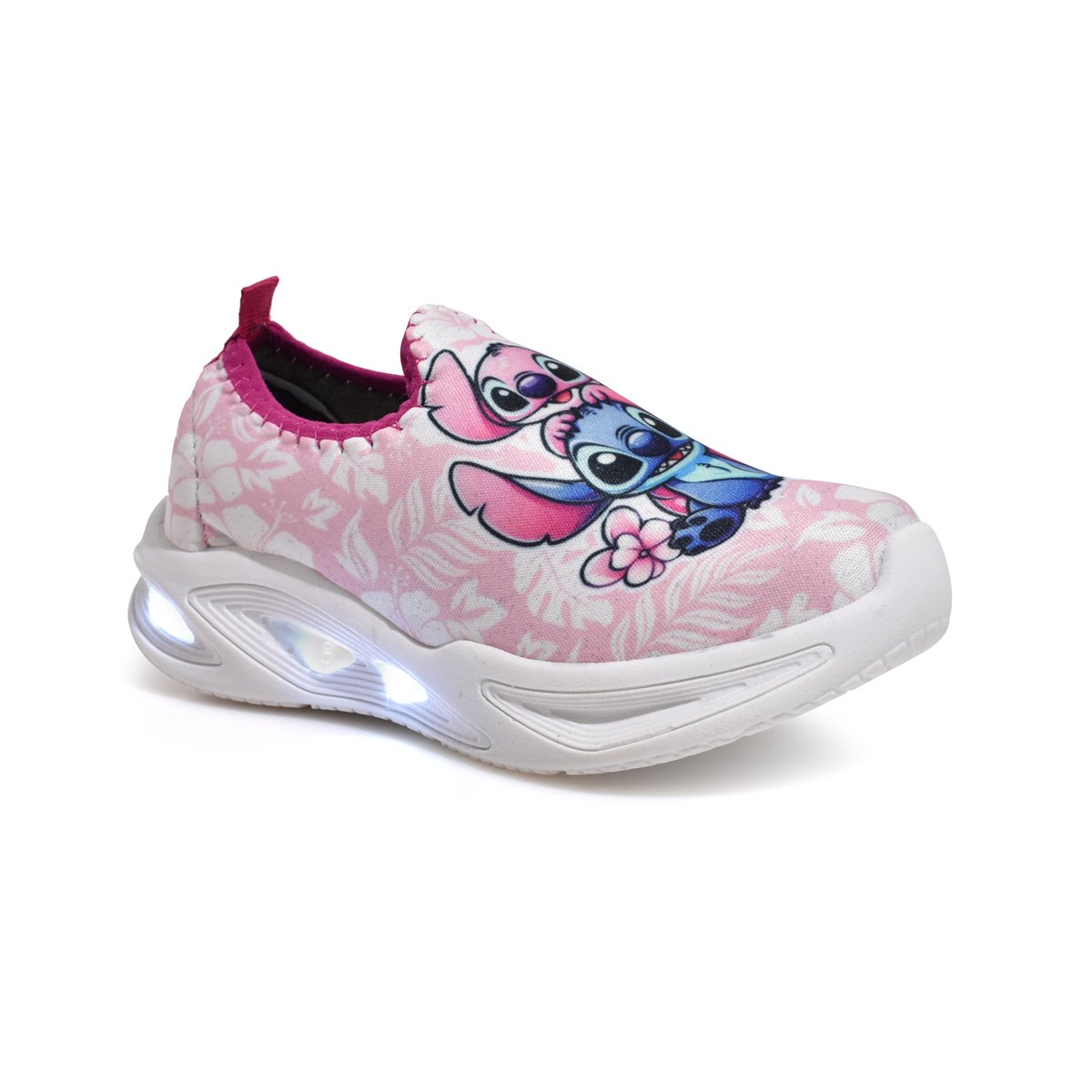 Tenis Infantil Led Botinho Dia a dia Rosa