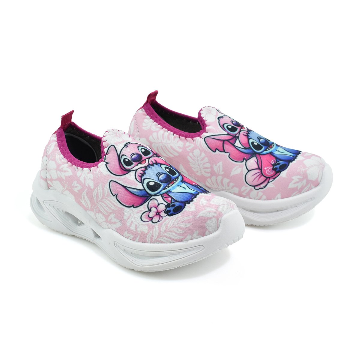 Tenis Infantil Led Botinho Dia a dia Rosa Rosa 2