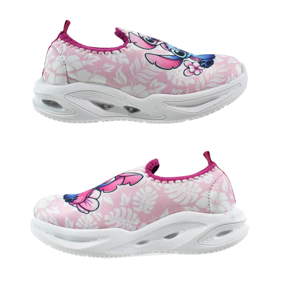 Tenis Infantil Led Botinho Dia a dia Rosa Rosa 3