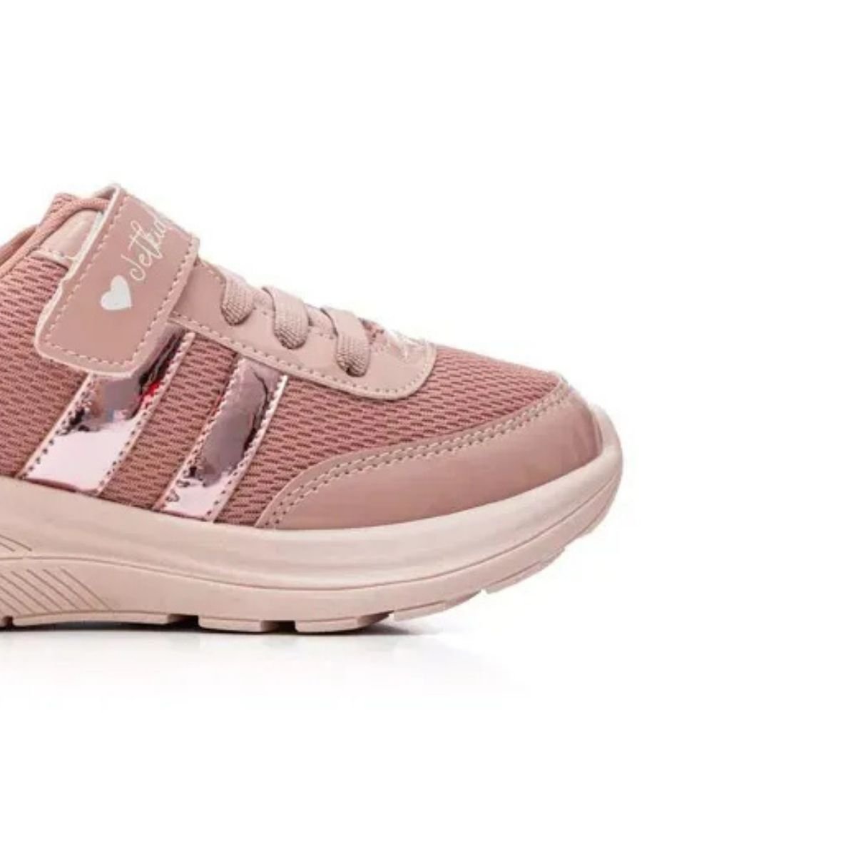 Tenis Infantil Jet Kids Rose Velcro Casual Antiderrapante Rosa 4