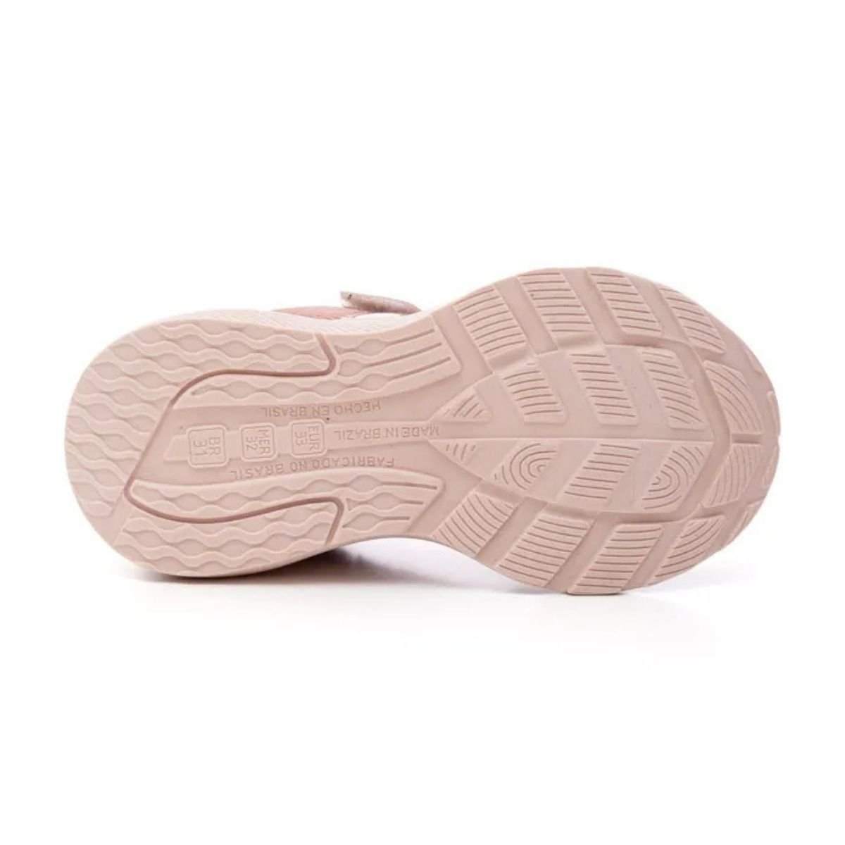 Tenis Infantil Jet Kids Rose Velcro Casual Antiderrapante Rosa 5