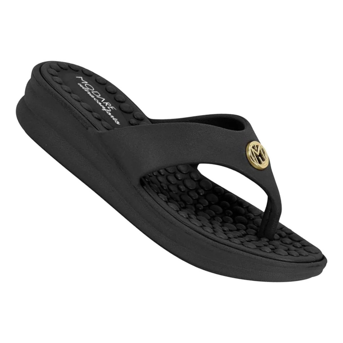 Tamanco Modare Feminino Preto Ortopedico Leve e Sofisticado Preto 3